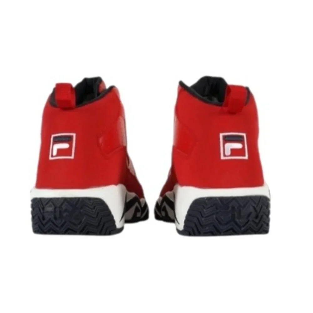 Fila MB Boy's Red & Navy Retro High-Top Basketball Shoes Sz‎ 5.5 NWOB